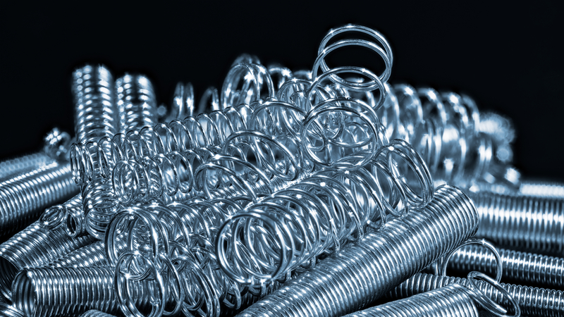 What kind of metal are springs usually made from?